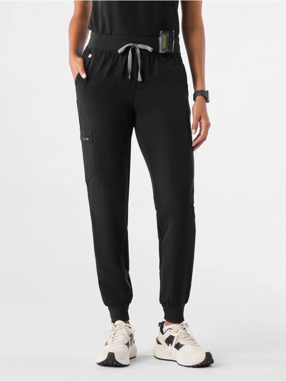 Figs Black Zamora Jogger Scrubs